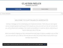 Tablet Screenshot of clayton-welch.com